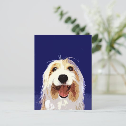 Bearded Collie Briefkaart (Staand voorkant)