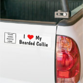 Bearded Collie Bumpersticker (Op Truck)