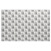 Bearded Collie Cartoon Dog patterned Stof (Fat Quarter)