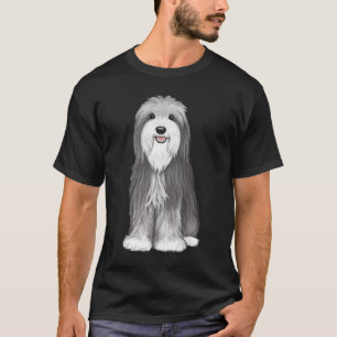 Bearded Collie Cartoon Dog Schattigee Beardie Lo T-shirt