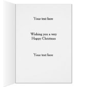 Bearded collie 'Cheese Tax' Christmas card (Binnen (Rechts))