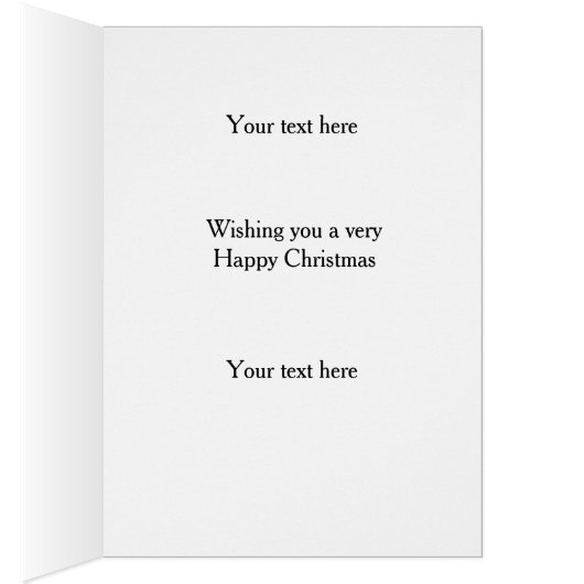 Bearded collie 'Cheese Tax' Christmas card (Binnen (Rechts))