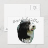 Bearded Collie Dad 2 Briefkaart (Voorkant / Achterkant)