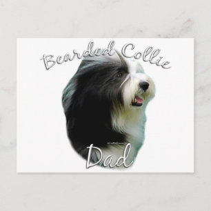 Bearded Collie Dad 2 Briefkaart