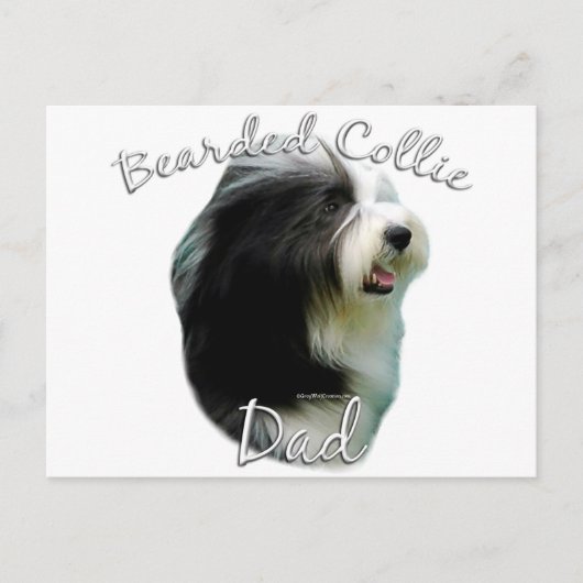 Bearded Collie Dad 2 Briefkaart (Voorkant)