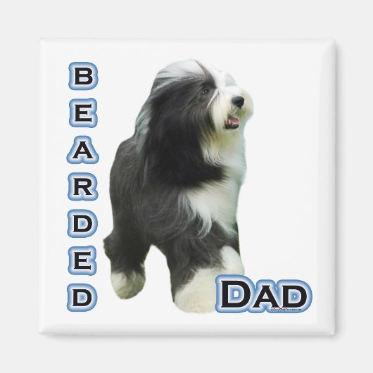 Bearded Collie Dad 4 - Magneet (Voorkant)