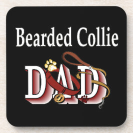 Bearded Collie Dad Bier Onderzetter