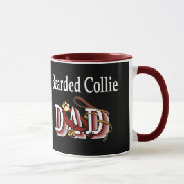 Bearded Collie Dad Gifts Mok