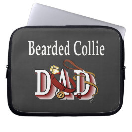 Bearded Collie Dad Laptop Sleeve
