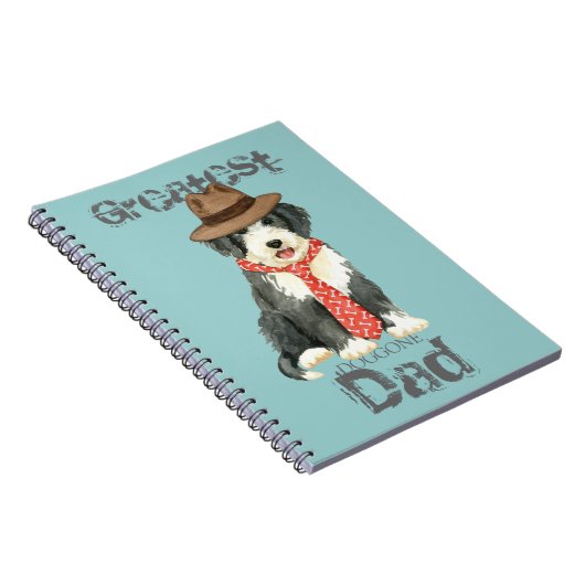 Bearded Collie Dad Notitieboek (Rechterzijde)
