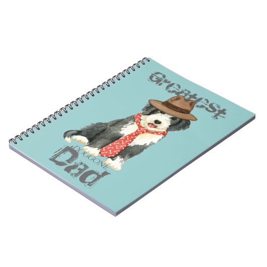 Bearded Collie Dad Notitieboek (Linkerzijde)