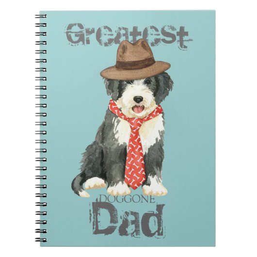 Bearded Collie Dad Notitieboek (Voorkant)