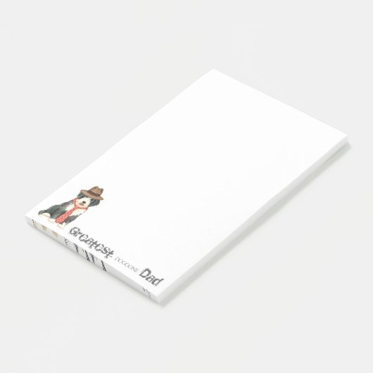 Bearded Collie Dad Post-it® Notes (Schuin)