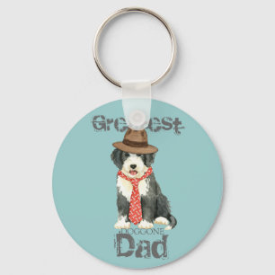 Bearded Collie Dad Sleutelhanger