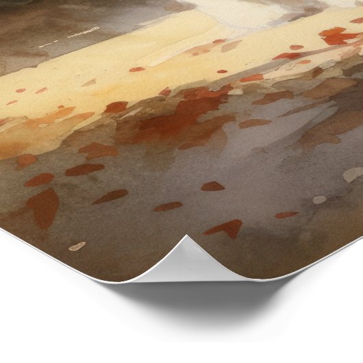 Bearded Collie Dog Art Print Poster (Hoek)