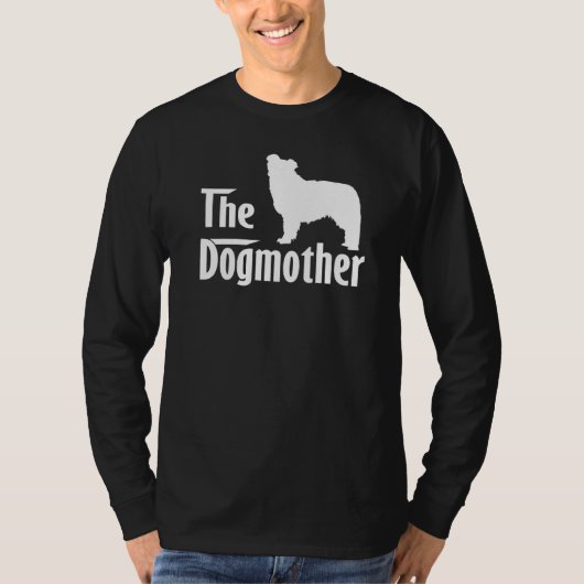 Bearded Collie Dog Mam Moederdag T-shirt (Voorkant)