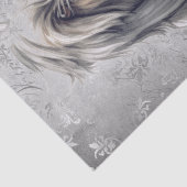 Bearded Collie Dog Tissuepapier (Detail)