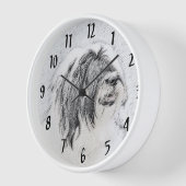 Bearded Collie Drawing - Cute Original Dog Art (Hoek)