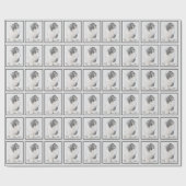 Bearded Collie Drawing - Cute Original Dog Art Cadeaupapier (Vlak)