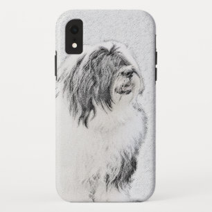 Bearded Collie Drawing - Cute Original Dog Art Case-Mate iPhone Case