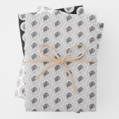 Bearded Collie Drawing - Cute Original Dog Art Inpakpapier Vel (In situ)