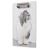 Bearded Collie Drawing - Cute Original Dog Art Klembord (Links)