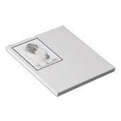 Bearded Collie Drawing - Cute Original Dog Art Notitieblok (Schuin)