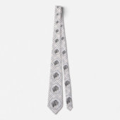 Bearded Collie Drawing - Cute Original Dog Art Stropdas (Voorkant)