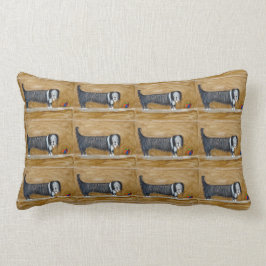 Bearded Collie en Ball Pillow Kussen