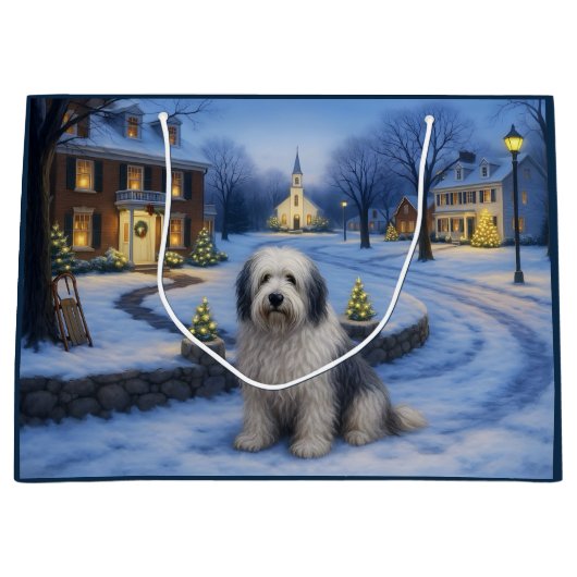 Bearded Collie Gift  Bag Groot Cadeauzakje (Voorkant)