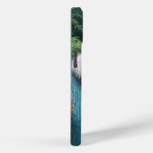 Bearded Collie gluren over oude hek Case-Mate iPhone Case (Achterkant / Rechts)