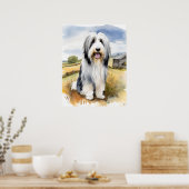 Bearded Collie - Hond Art Print (Keuken)