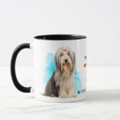 Bearded Collie Hond Trouwe Vriend Mok (Links)