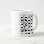 Bearded Collie in de schapen Grote Koffiekop (Voorkant rechts)