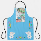 Bearded Collie in Kitchen komen lunchen Schort (Voorkant)