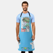 Bearded Collie in Kitchen komen lunchen Schort (Gedragen)