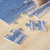 Bearded Collie in the snow Legpuzzel (Zijkant)