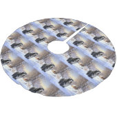 Bearded Collie Laat het sneeuwen Kerstmis Kerstboom Rok (Gekanteld)