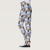 Bearded Collie Laat het sneeuwen Kerstmis Leggings (Links)