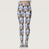Bearded Collie Laat het sneeuwen Kerstmis Leggings (Voorkant)