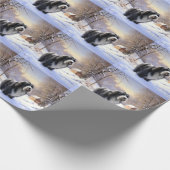 Bearded Collie Let It Snow Kerstmis  Cadeaupapier (Hoek)