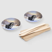 Bearded Collie Let It Snow Kerstmis  Handwaaier (Niet-gemonteerd)