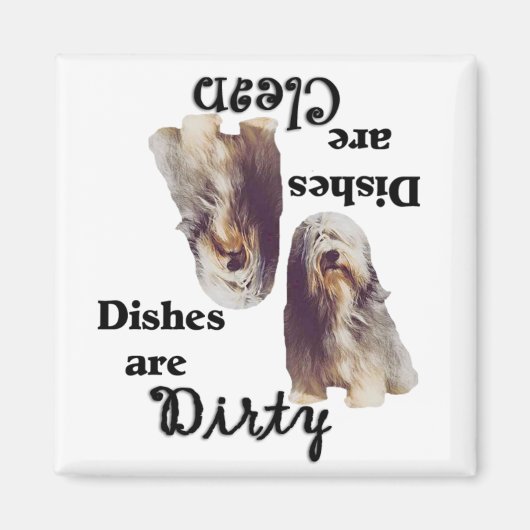 Bearded Collie Lovers Vaatwasser Magneet (Voorkant)
