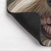Bearded Collie met een Toothy grijns Muismat (Hoek)