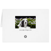 Bearded Collie Painting - Cute Original Dog Art (Achterkant Horizontaal)