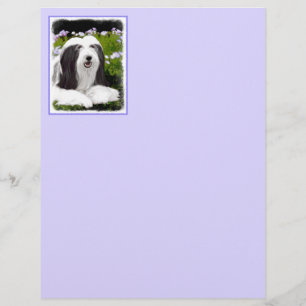 Bearded Collie Painting - Cute Original Dog Art