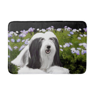 Bearded Collie Painting - Cute Original Dog Art Badmat