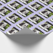 Bearded Collie Painting - Cute Original Dog Art Cadeaupapier (Hoek)