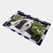 Bearded Collie Painting - Cute Original Dog Art Deurmat (Schuin)