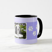 Bearded Collie Painting - Cute Original Dog Art Mok (Voorkant rechts)